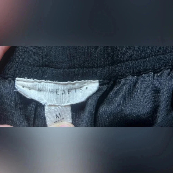 LA Hearts Pacsun Women's Black Shorts,White Embroidery,Lace Trim,Size M,Relaxed - Picture 4 of 10